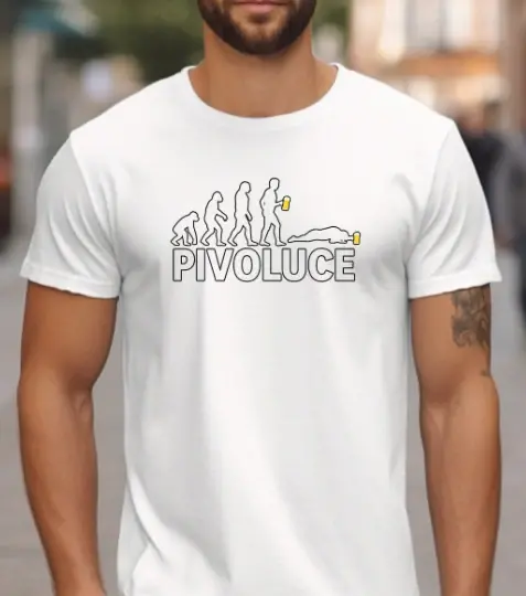 Tričko – PIVOLUCE (evoluce pivaře)