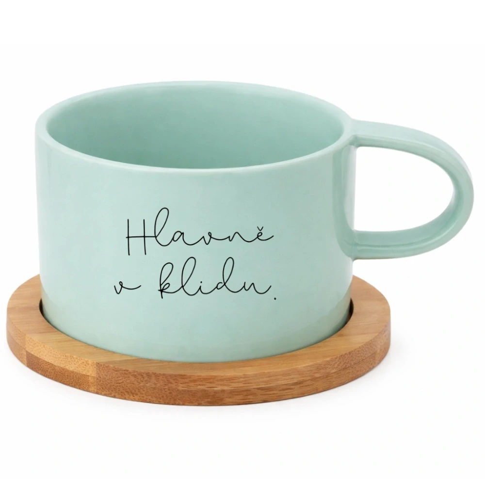 Keramický hrneček 200 ml – „Hlavně v klidu.“