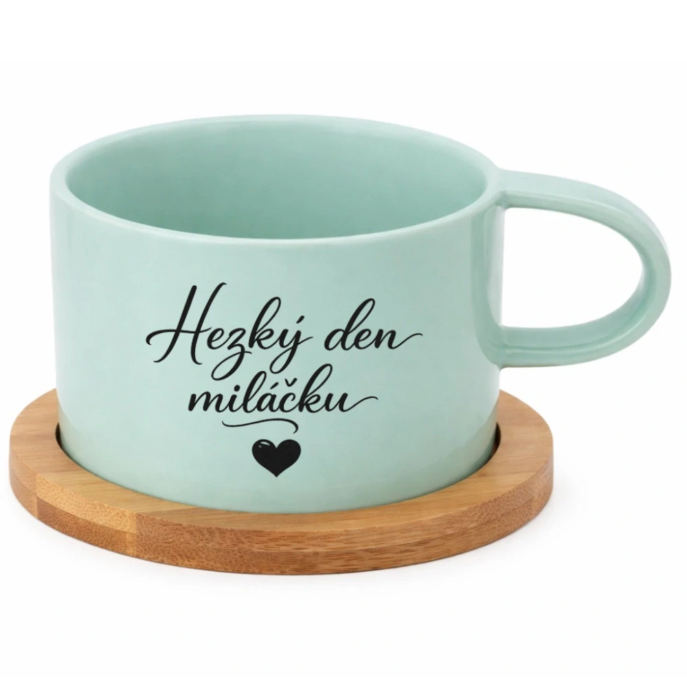  Keramický hrneček 200 ml – „Hezký den, miláčku