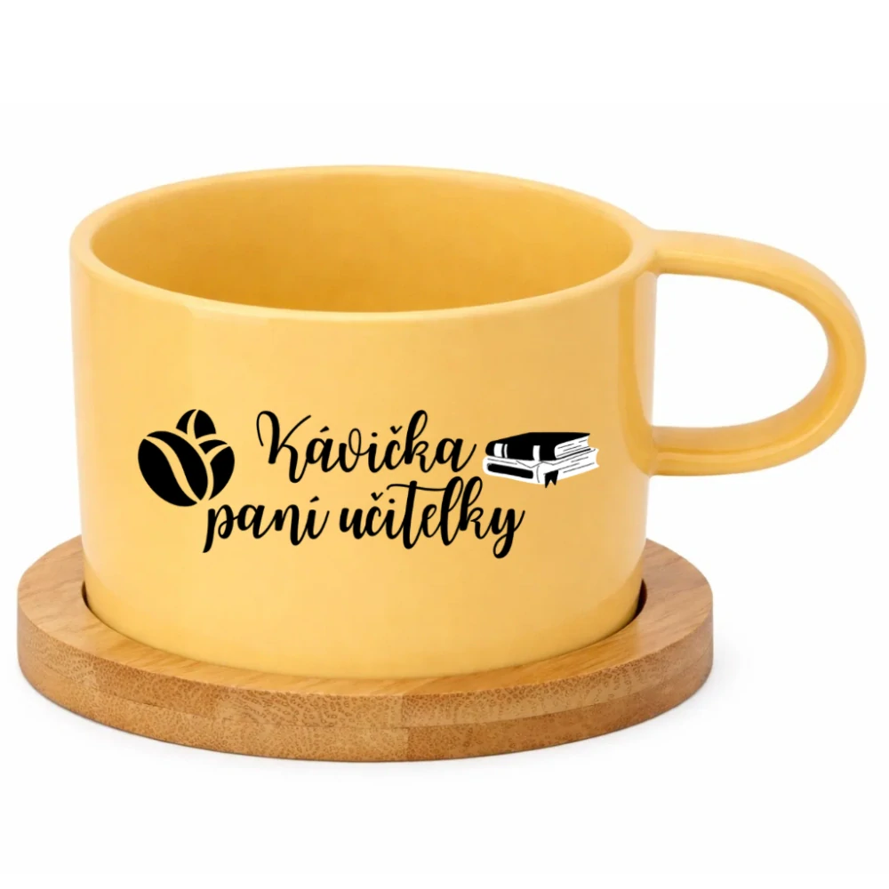Keramický hrneček 200 ml – „Kávička paní učitelky“