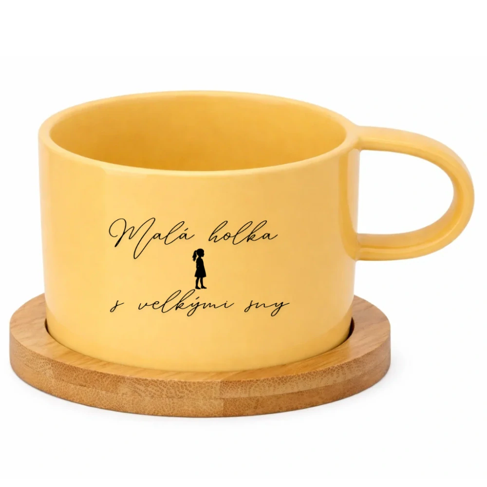 Keramický hrneček 200 ml – „Malá holka s velkými sny“