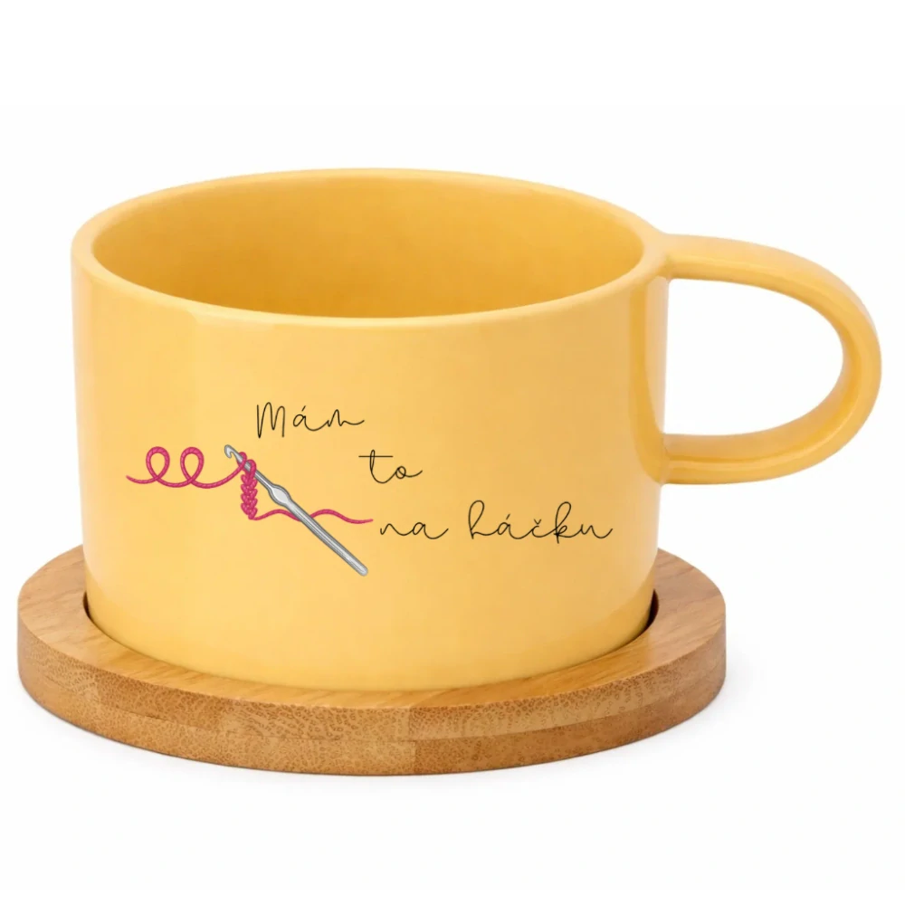 Keramický hrneček 200 ml – „Mám to na háčku“