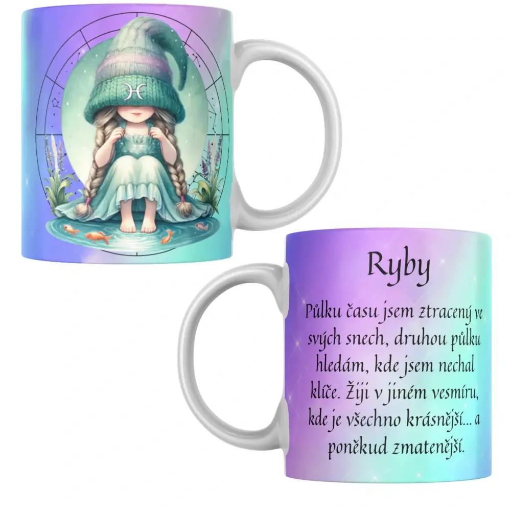 Hvězdný hrnek Ryby - 330 ml / 450 ml