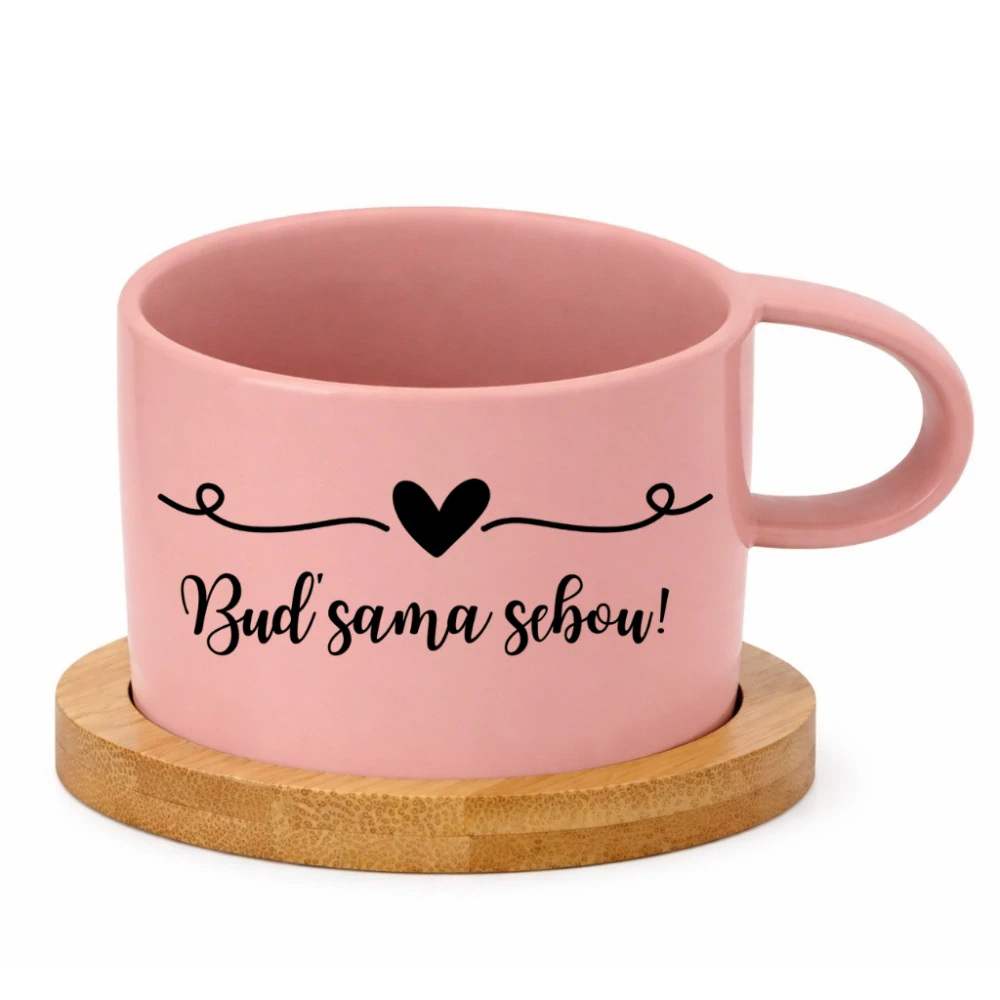 Keramický hrneček 200 ml – „Buď sama sebou!“
