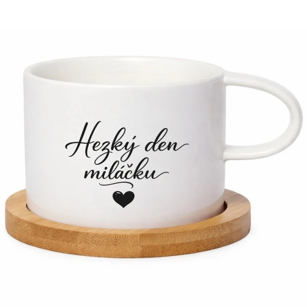  Keramický hrneček 200 ml – „Hezký den, miláčku