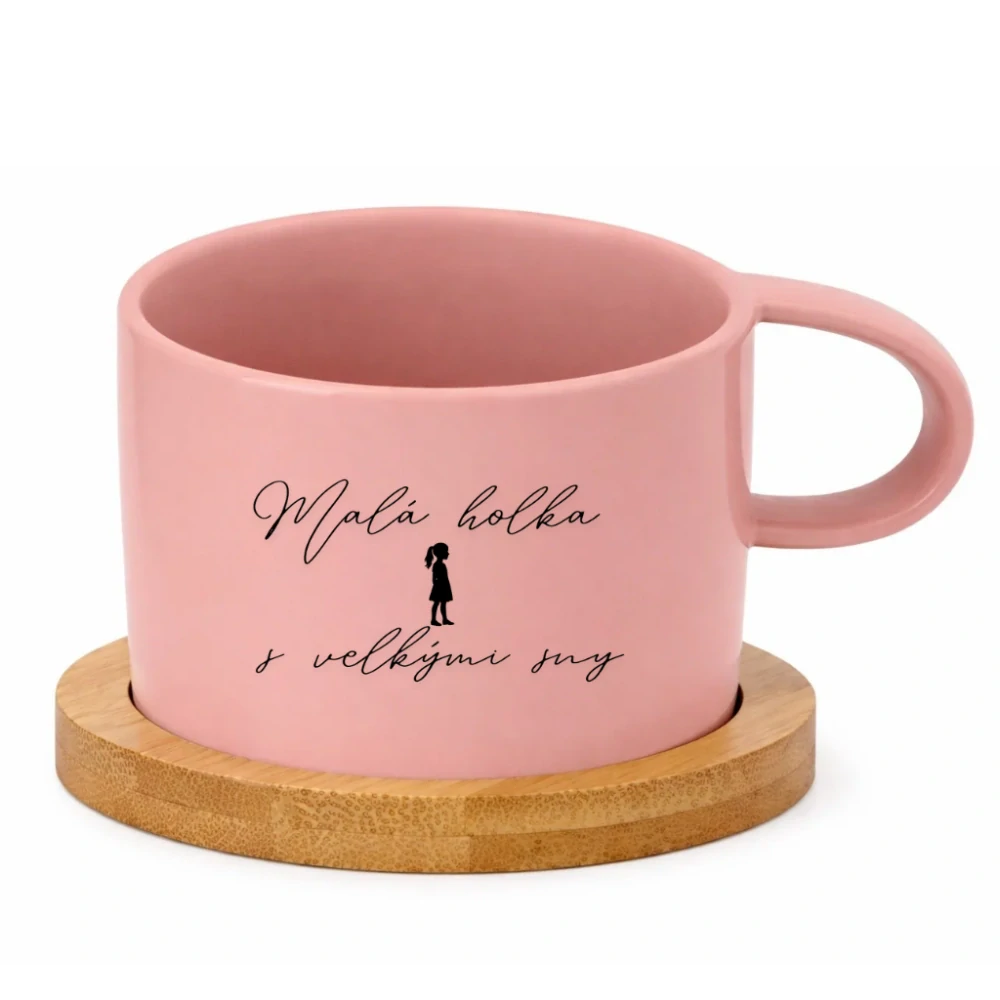 Keramický hrneček 200 ml – „Malá holka s velkými sny“