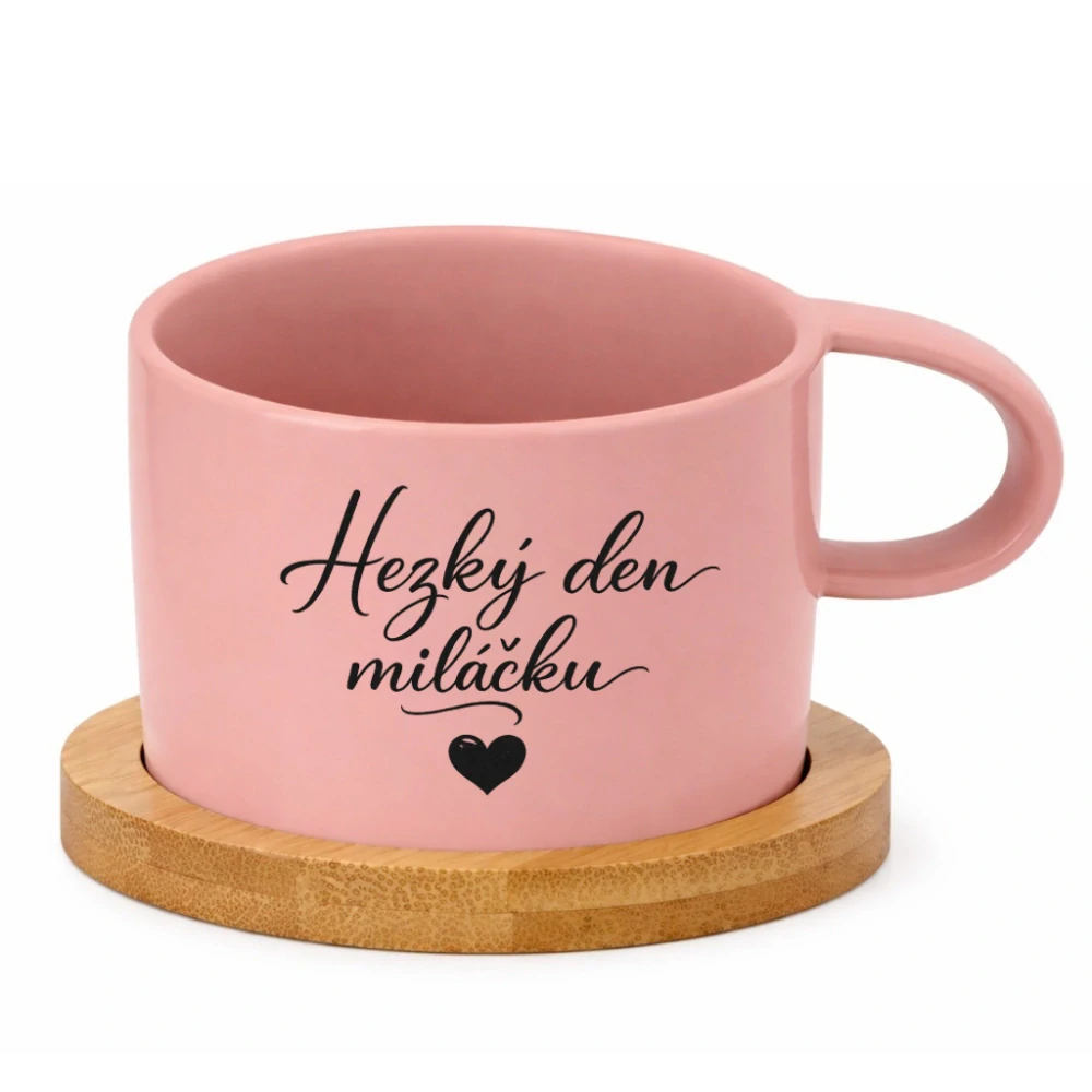  Keramický hrneček 200 ml – „Hezký den, miláčku