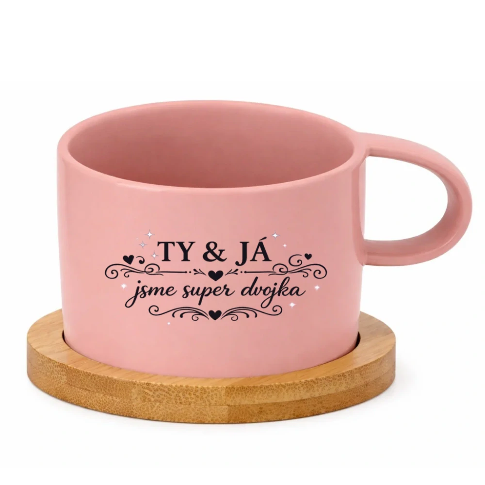 Keramický hrneček 200 ml – „Ty & já jsme super dvojka“