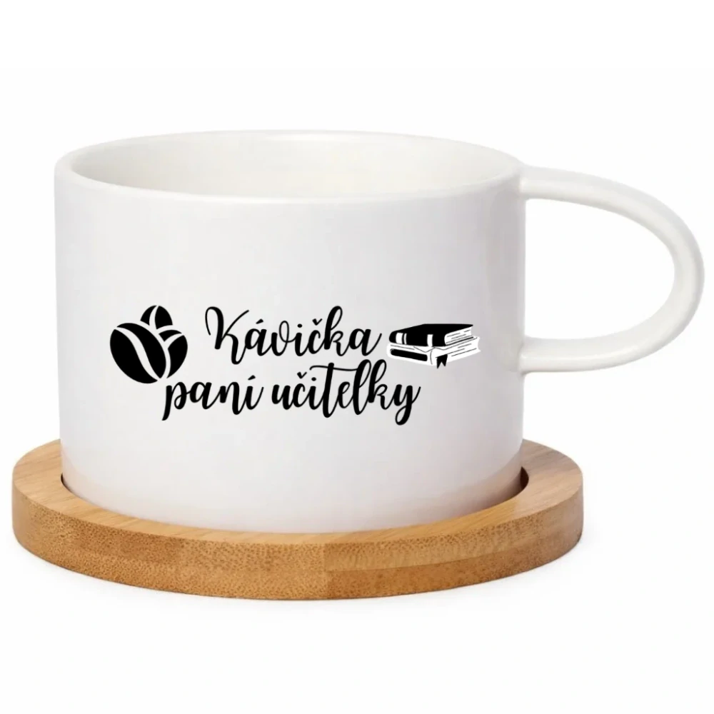 Keramický hrneček 200 ml – „Kávička paní učitelky“