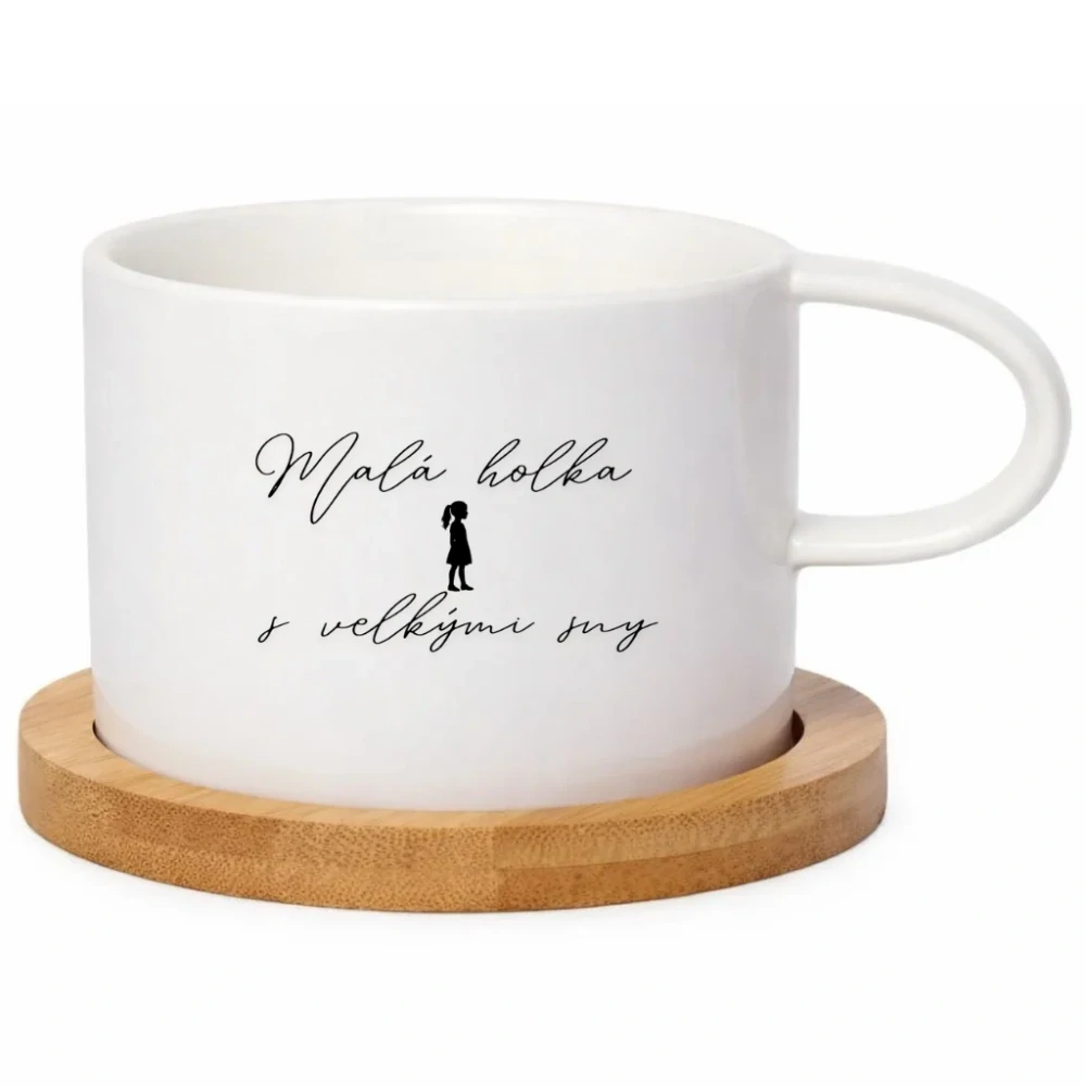 Keramický hrneček 200 ml – „Malá holka s velkými sny“