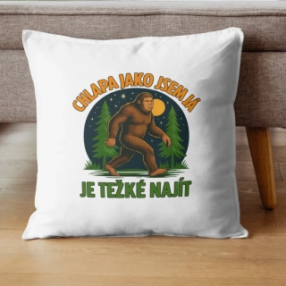 Dekorační polštář Chlapa jako jsem já je těžké na